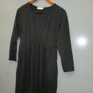 Kilottor Girls Dress Size 13 - 14 Y Black Long Sleeve Round Neck Dress Outfit